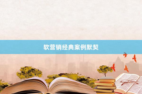 软营销经典案例默契